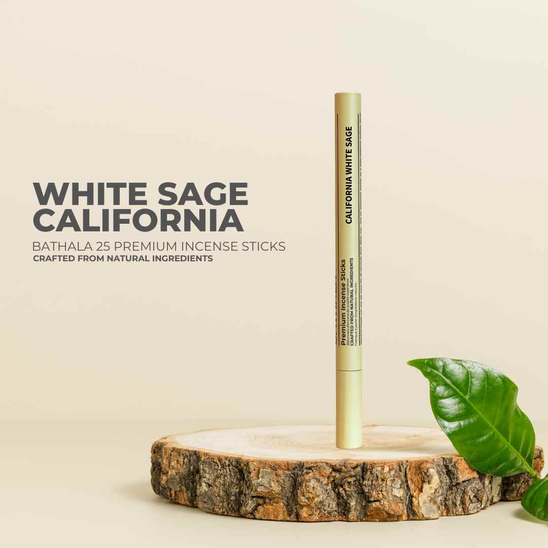California White Sage I Premium Natural Incense Sticks - Bathala Scents and Natural Wellness