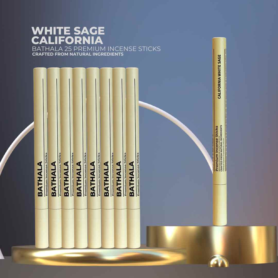 California White Sage I Premium Natural Incense Sticks - Bathala Scents and Natural Wellness