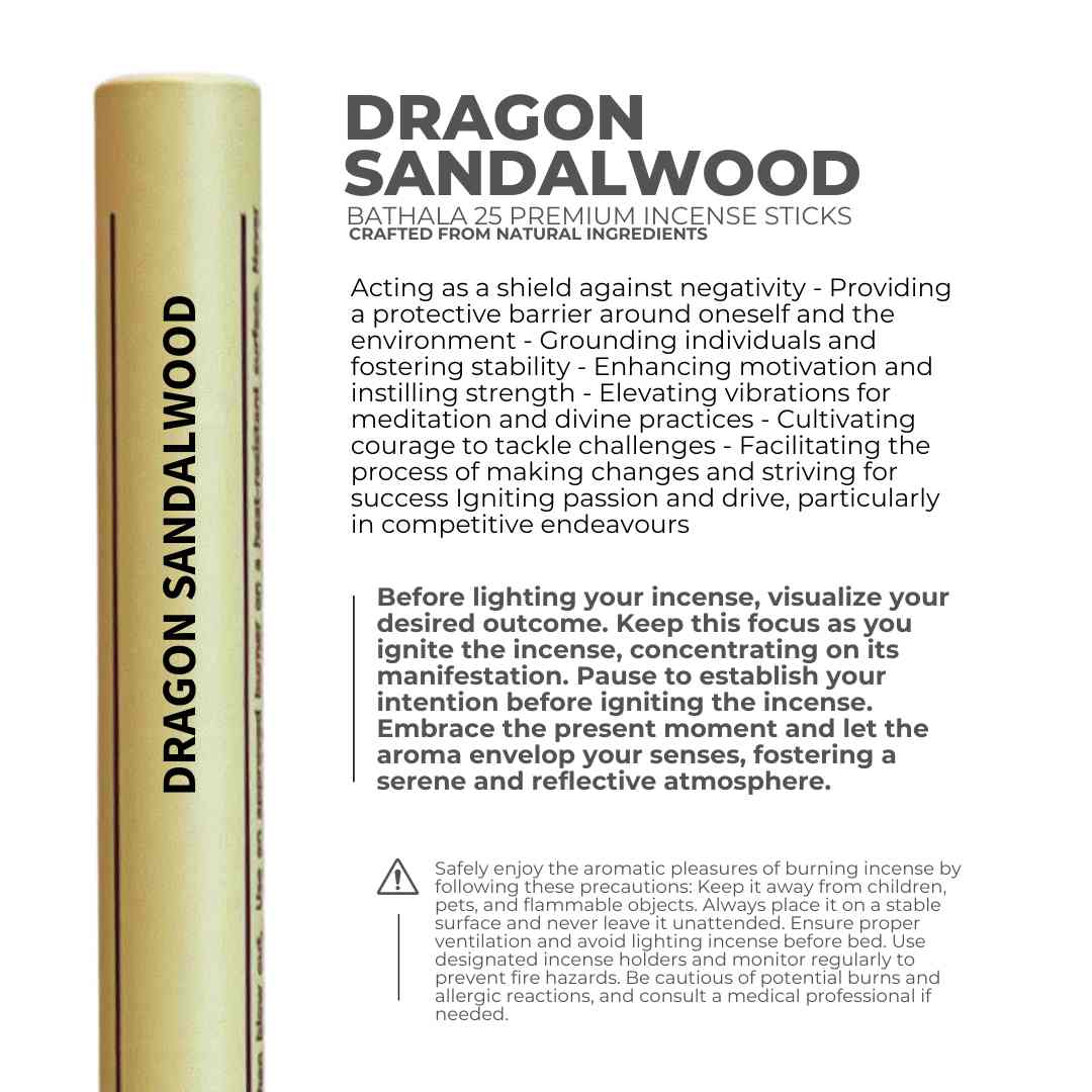 Dragon Sandalwood I Premium Natural Incense Sticks - Bathala Scents and Natural Wellness