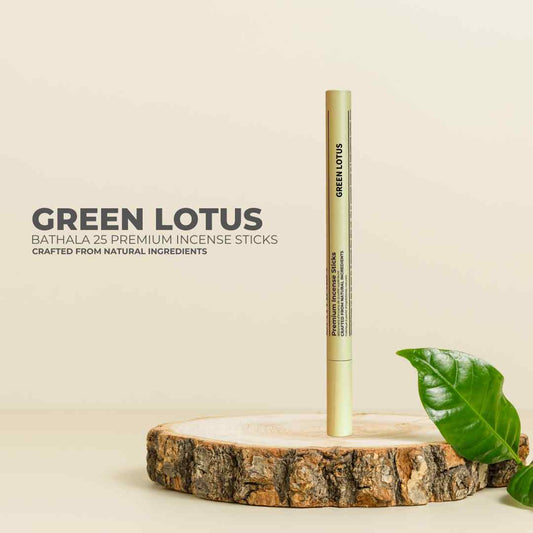 Green Lotus I Premium Natural Incense Sticks - Bathala Scents and Natural Wellness