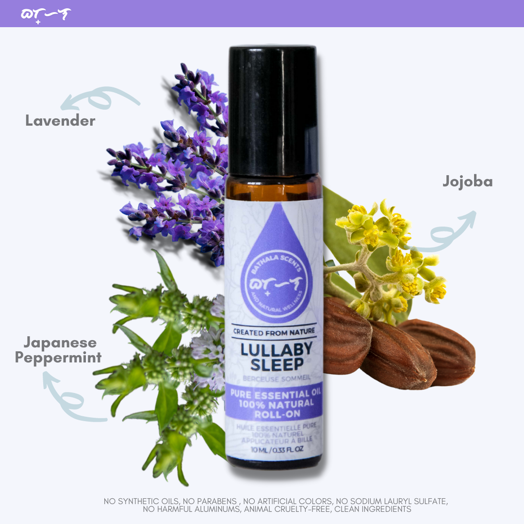 Lullaby Sleep Best Essential Oil Roll-On Blend  I  Bathala Scents I Essential Oil I Farmers Market Canada Winnipeg I Premium Essential Oil I Bathala Scents and Natural Wellness @bathalascents Winnipeg Manitoba Local Market I Support Local Business I Kildonan Place Mall I Aromatherapy I Oil Diffuser I Essential Oils in Winnipeg I Aromatherapy Supply I Essential Oils in Winnipeg I bathalascents.com I Best Essential Oil I Reiki Near Me I Top Quality Essential Oil I Cheapest Price Lullaby Sleep