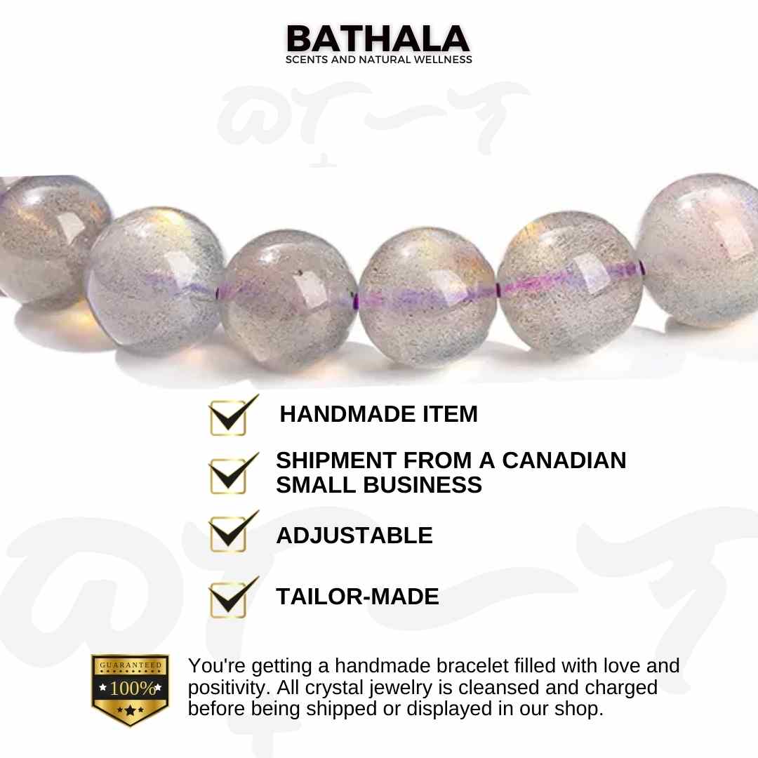 Gray Moonstone I Attract Wealth I Blessings I Protection I Positivity I Energy - Bathala Scents and Natural Wellness