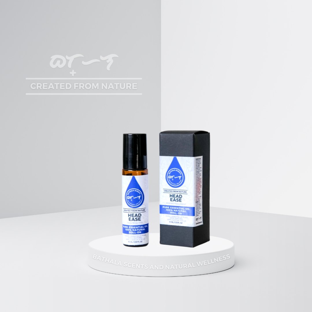 Head Ease I Essential Oil Roll-On Blend 10ml - Bathala Scents and Natural Wellness