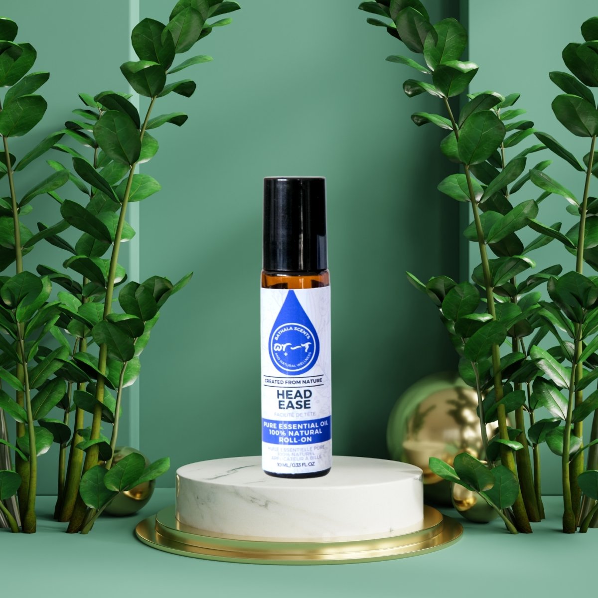 Head Ease I Essential Oil Roll-On Blend 10ml - Bathala Scents and Natural Wellness