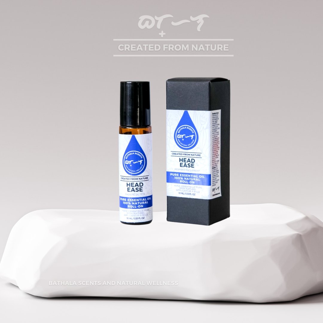 Head Ease I Essential Oil Roll-On Blend 10ml - Bathala Scents and Natural Wellness