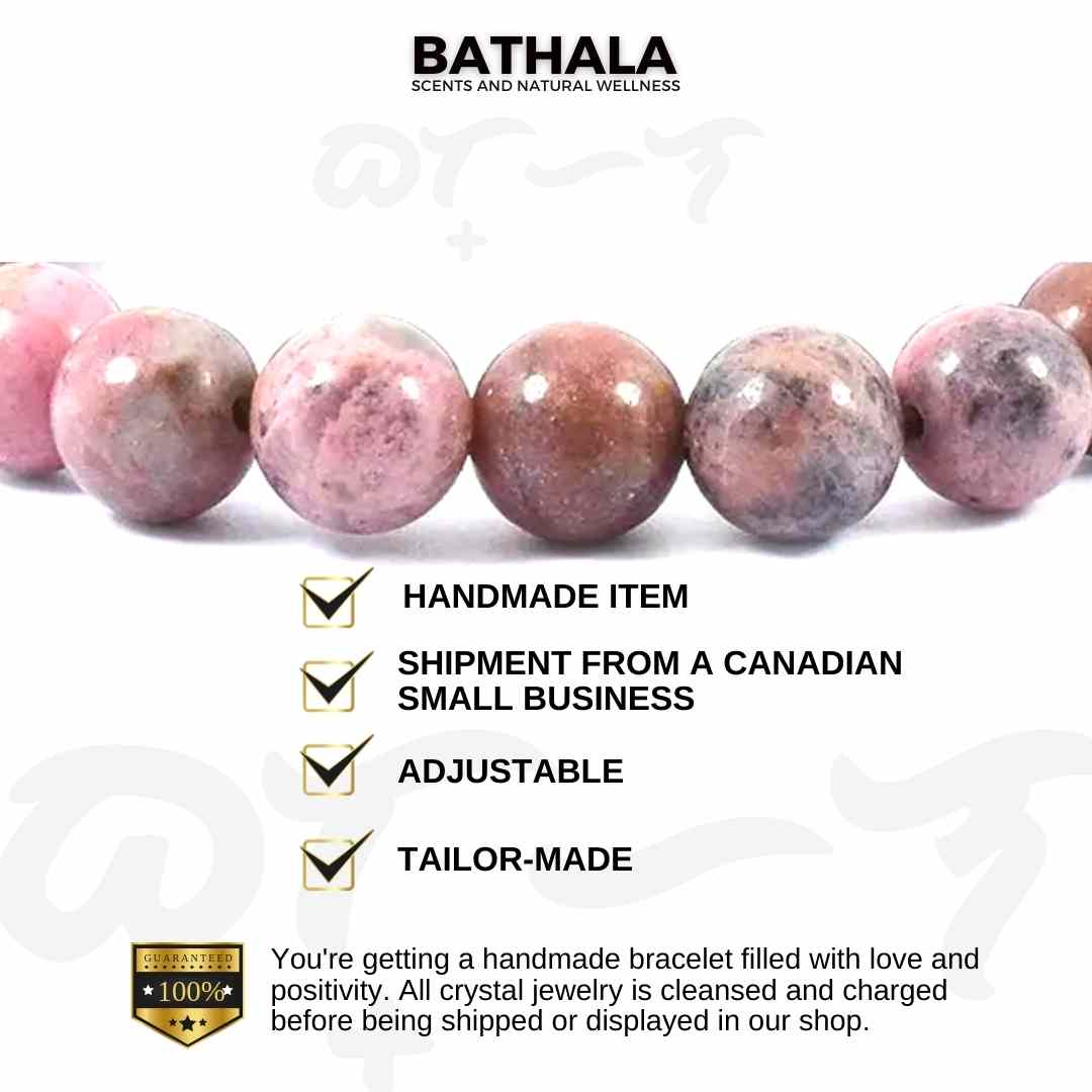Rhodonite I Forgiveness | Love | Emotional Healing | Confidence - Bathala Scents and Natural Wellness