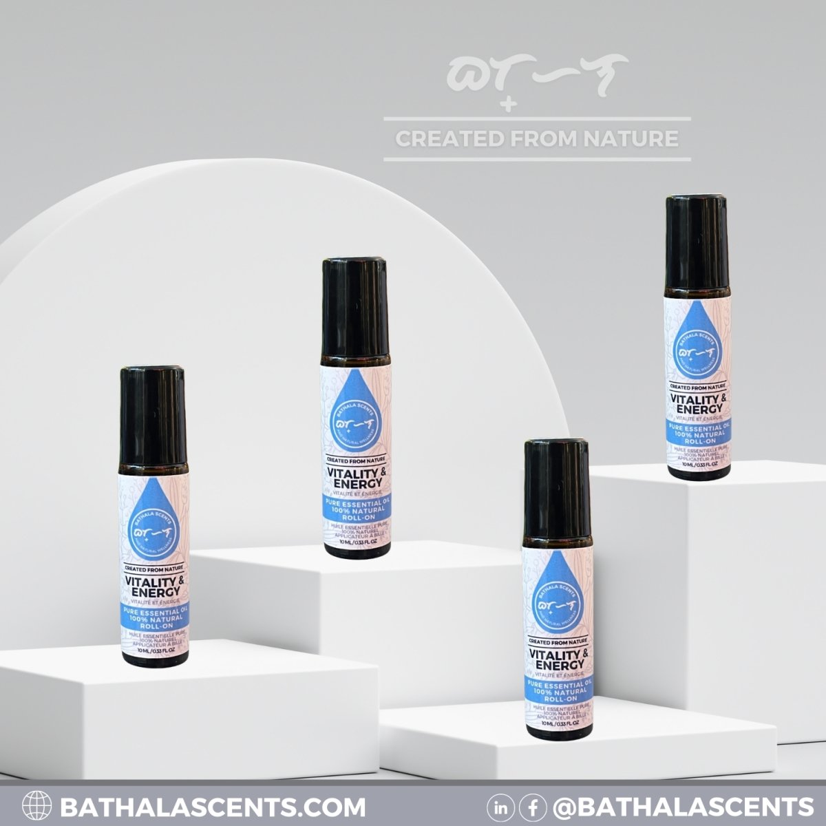 Vitality and Enegery I Essential Oil Roll-On Blend 10ml - Bathala Scents and Natural Wellness