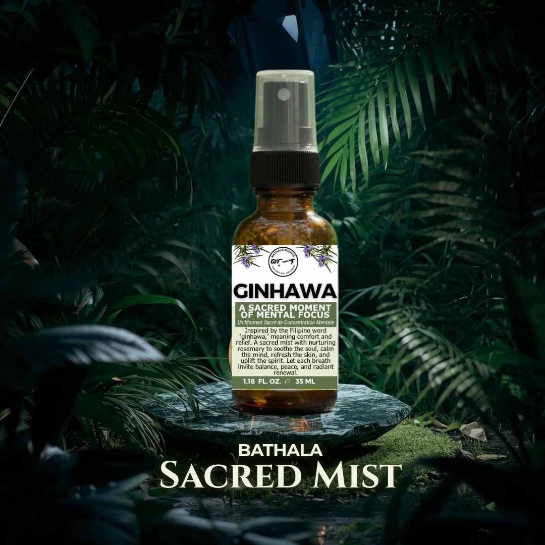 GINHAWA Focus & Clarity Essential Oil Mist – Meditation, Study Aid & Third Eye Chakra - Bathala Scents and Natural Wellness