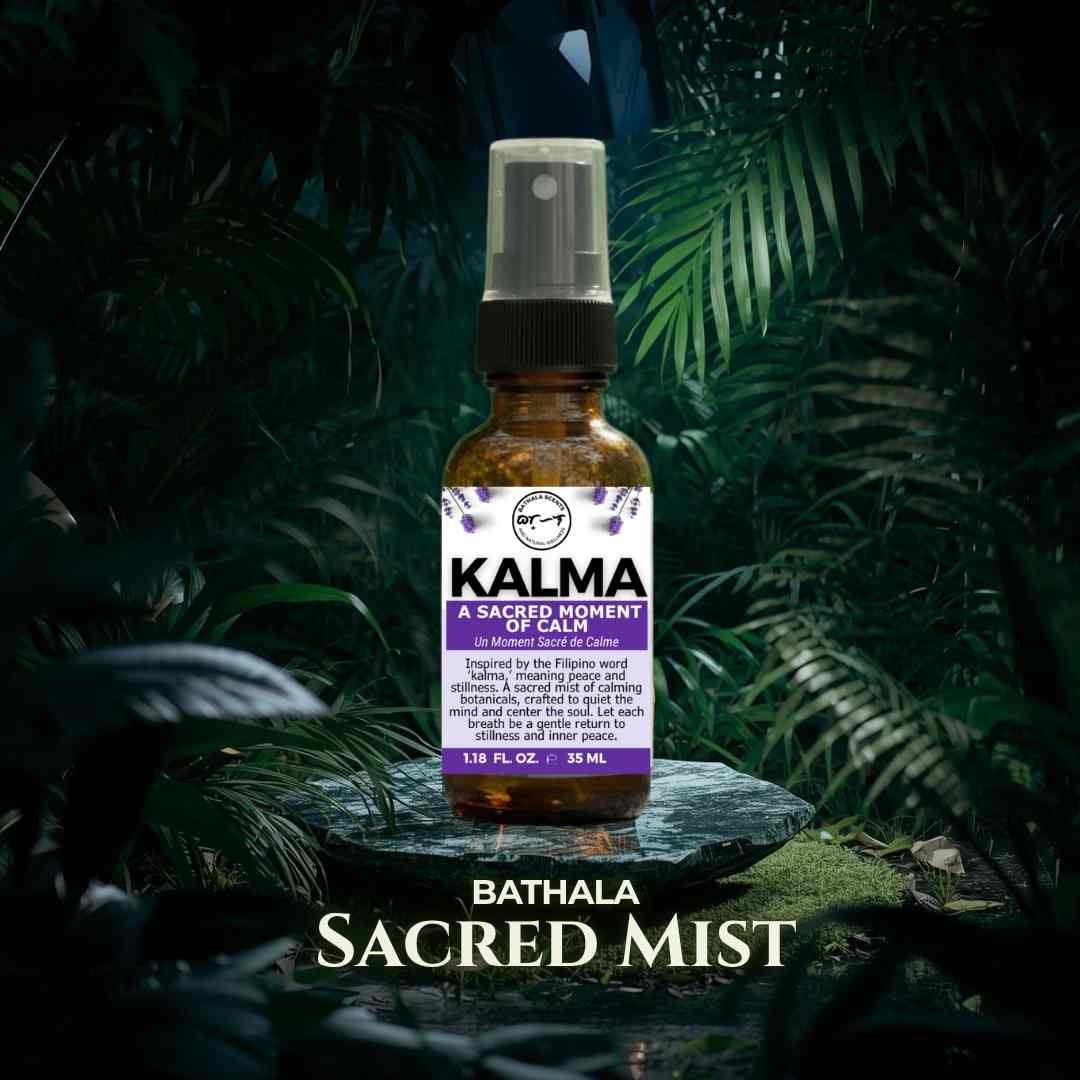 KALMA Calming Essential Oil Mist – Stress Relief, Meditation & Crown Chakra Healing - Bathala Scents and Natural Wellness