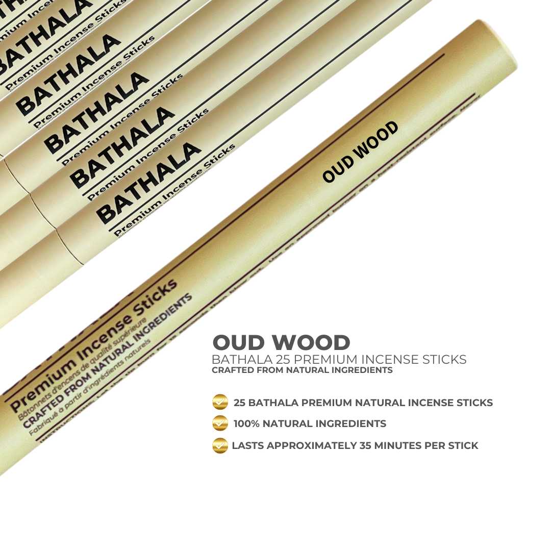 Oud Wood I Premium Natural Incense Sticks - Bathala Scents and Natural Wellness