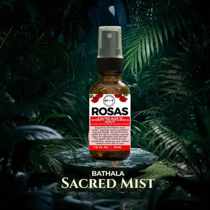 ROSAS Essential Oil Mist – Heart Chakra Healing, Self - Love & Emotional Balance - Bathala Scents and Natural Wellness