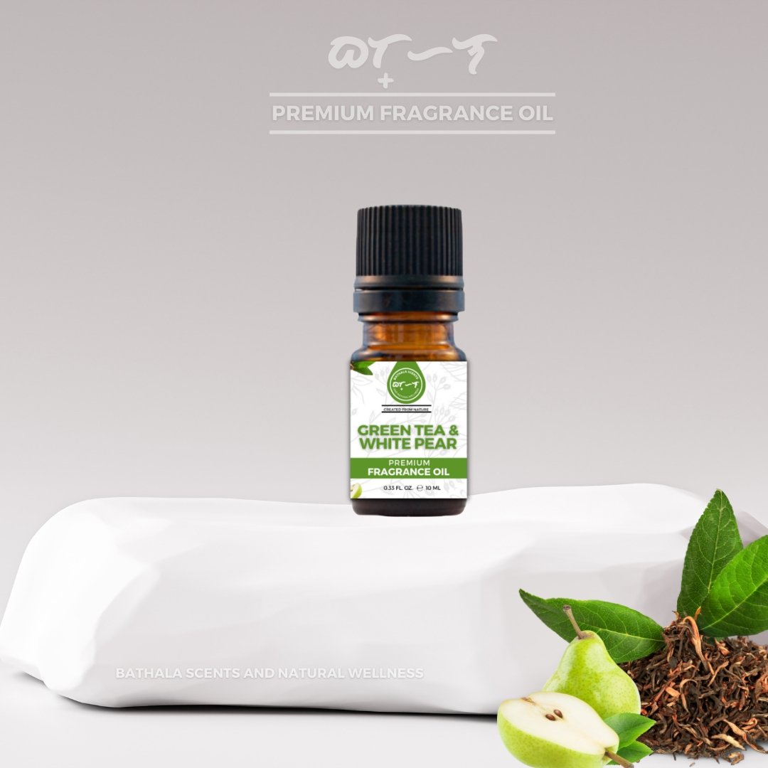 Green Tea & White Pear I Bathala Scents I Premium Fragrance Oil 10ml - Bathala Scents and Natural Wellness